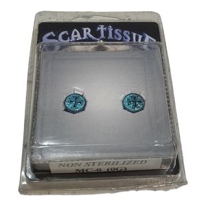 XScartissue Glass Earrings Plugs Men or Women's Size (0G)
